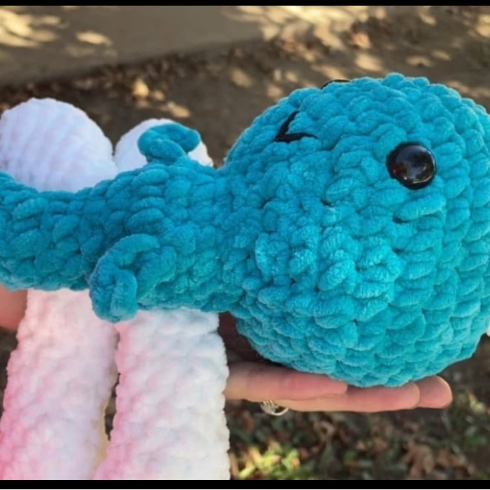 Handmade Plush Blue dragonfly toy